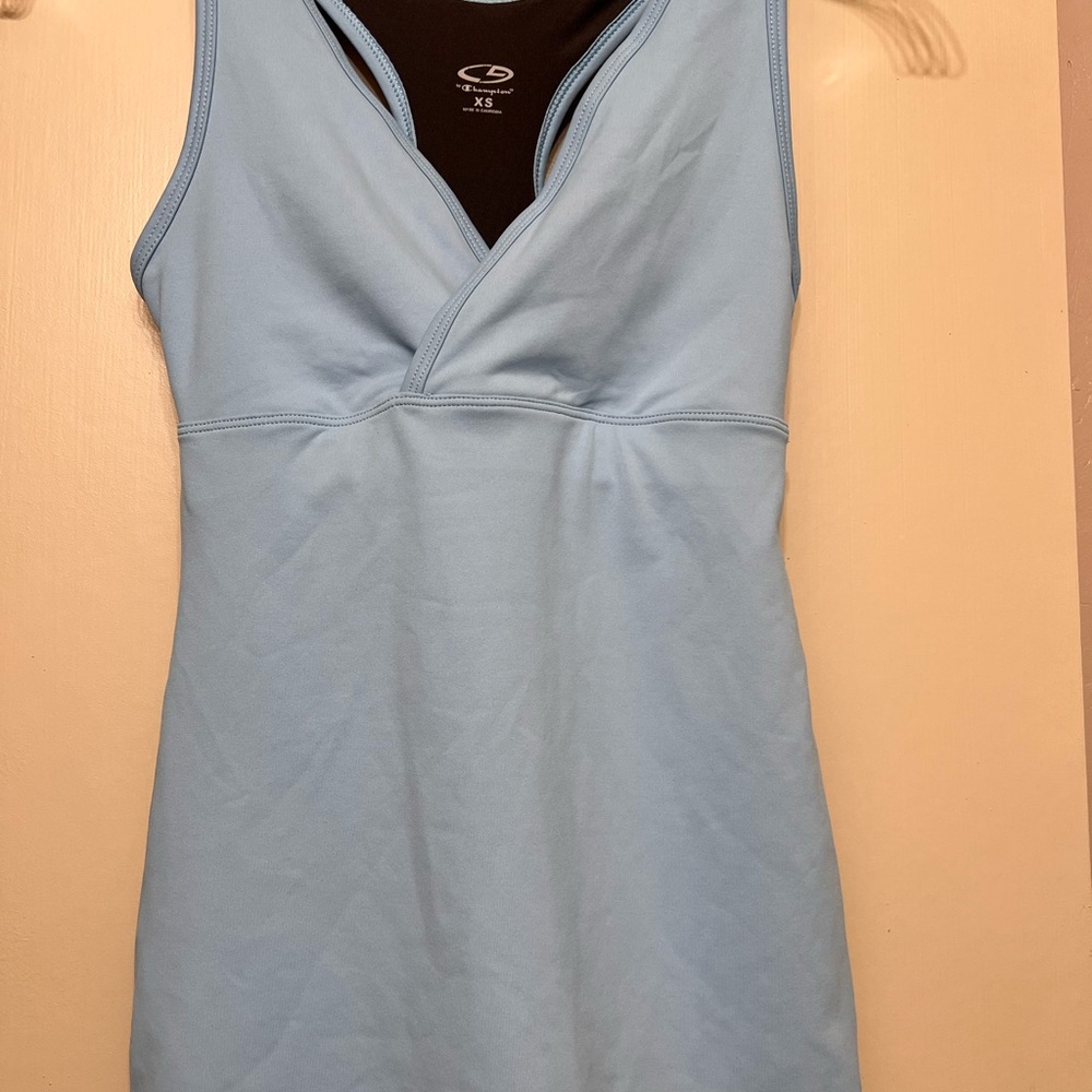 🔥 SALE 🔥Champion Women’s Light Blue, Racer Tank Top